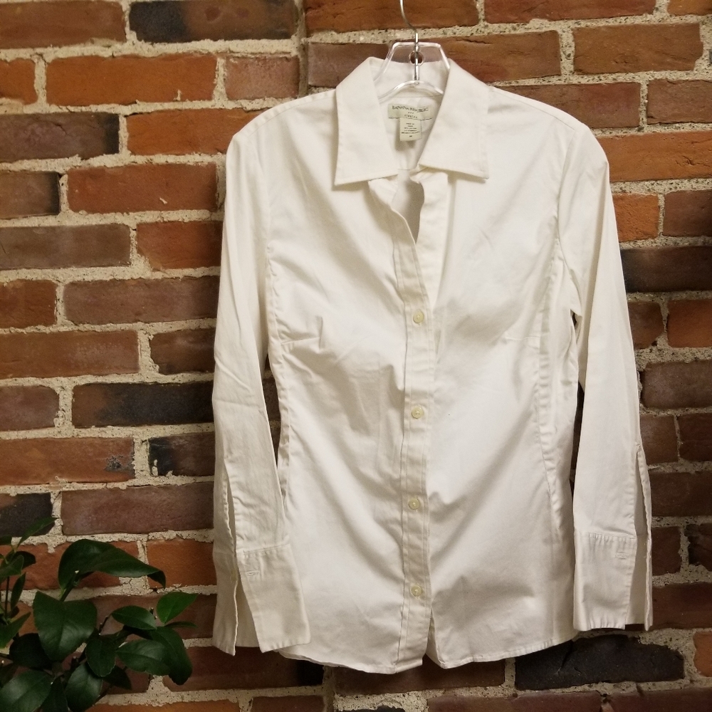 Banana Republic classic white button down